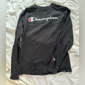 Champion black long sleeve. Size large